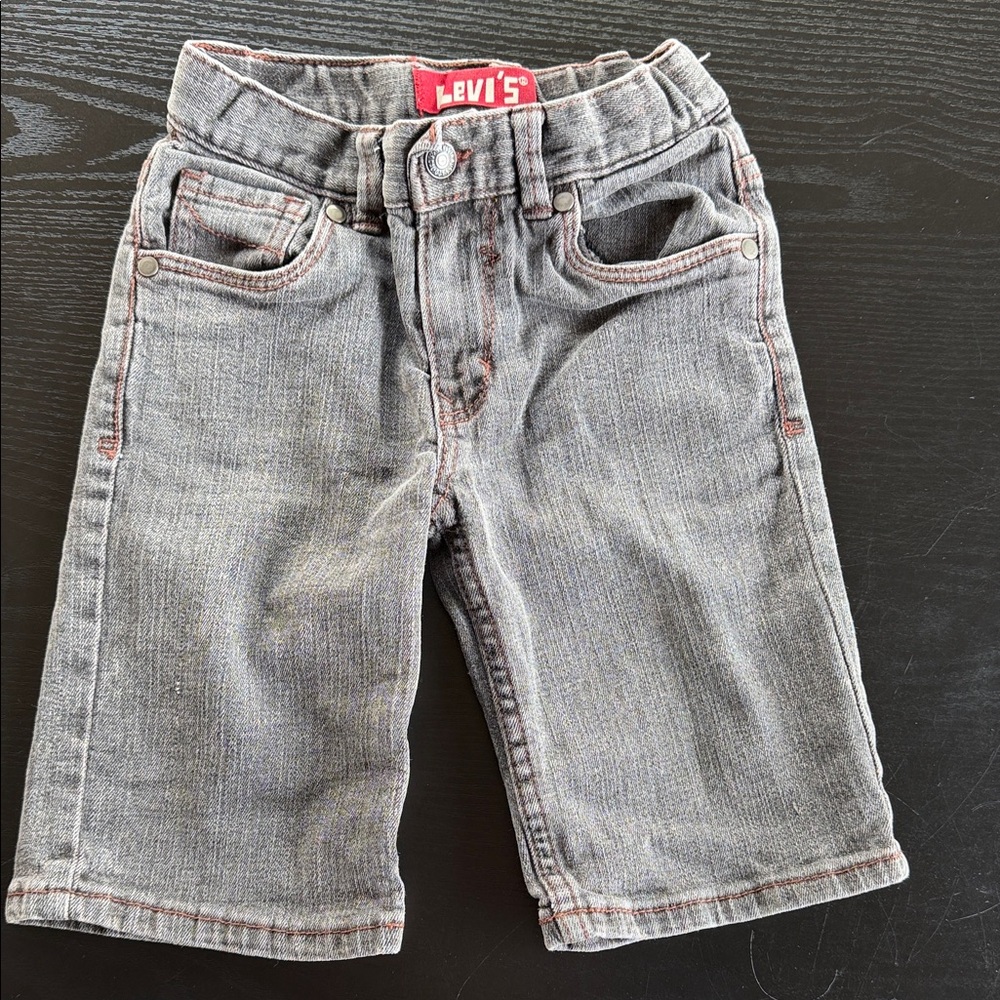 Levi's Kids Gray Denim Shorts size 7